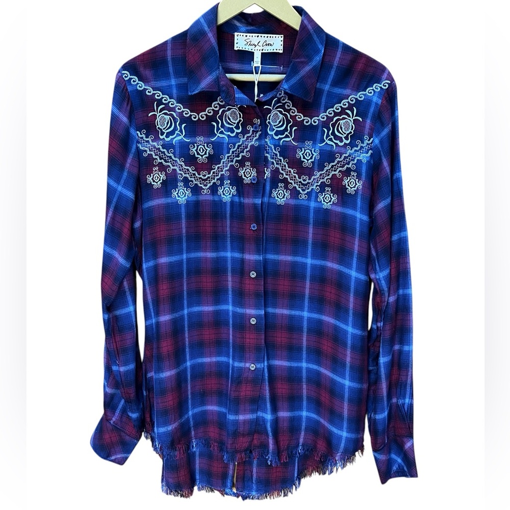 NWT Embroidered Flannel by Sheryl Crow